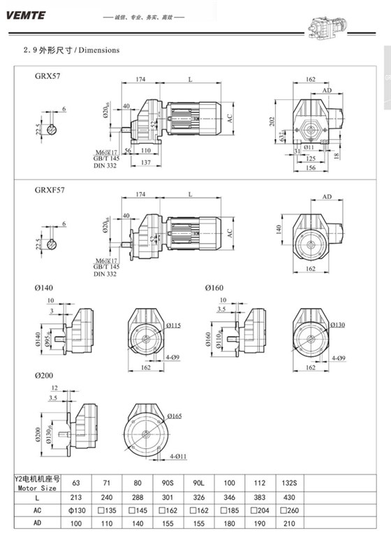 RX57减速机,RXF57减速电机,RX02减速器